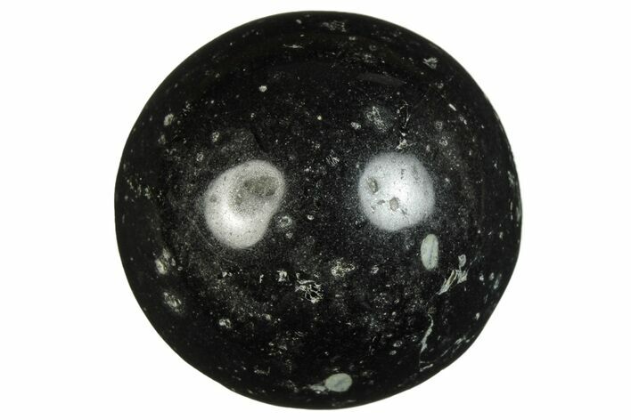.9" Polished Black Tourmaline (Schorl) Sphere - Photo 1